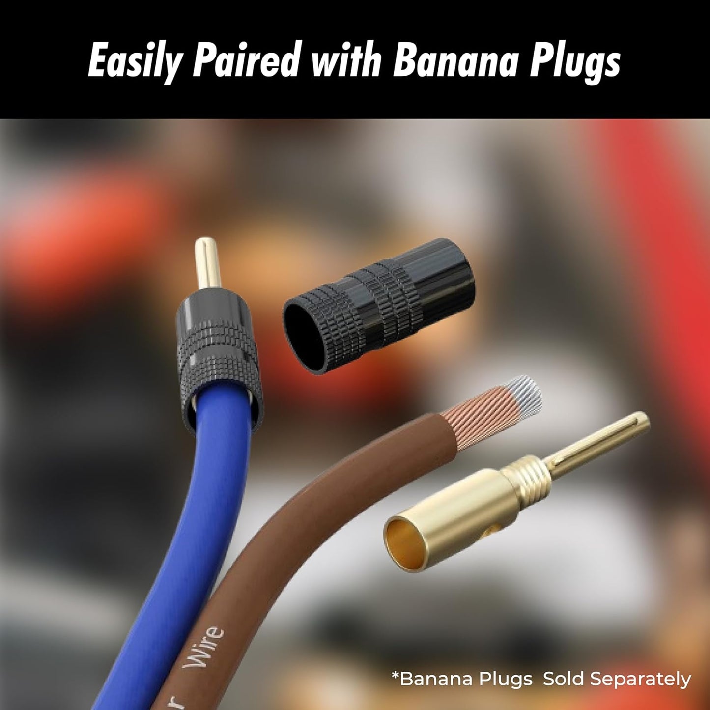 14 Gauge Speaker Wire 100 Ft Cable, 14 AWG Speaker Wire Cable, True Spec Soft Touch Cables | Great Use for Car Audio, Stereos, Home Theater Speakers, Surround Sound